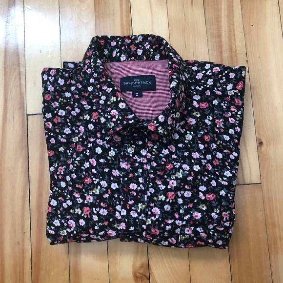 Button Down Shirt with Floral Print - Picture 5 of 6
